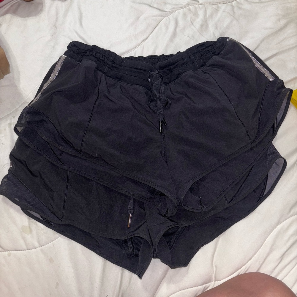 Lululemon Athletica Black Athletic Hotty hot shorts